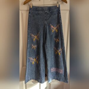 Jeans Stretchy Wide Legged Pants (Kids)